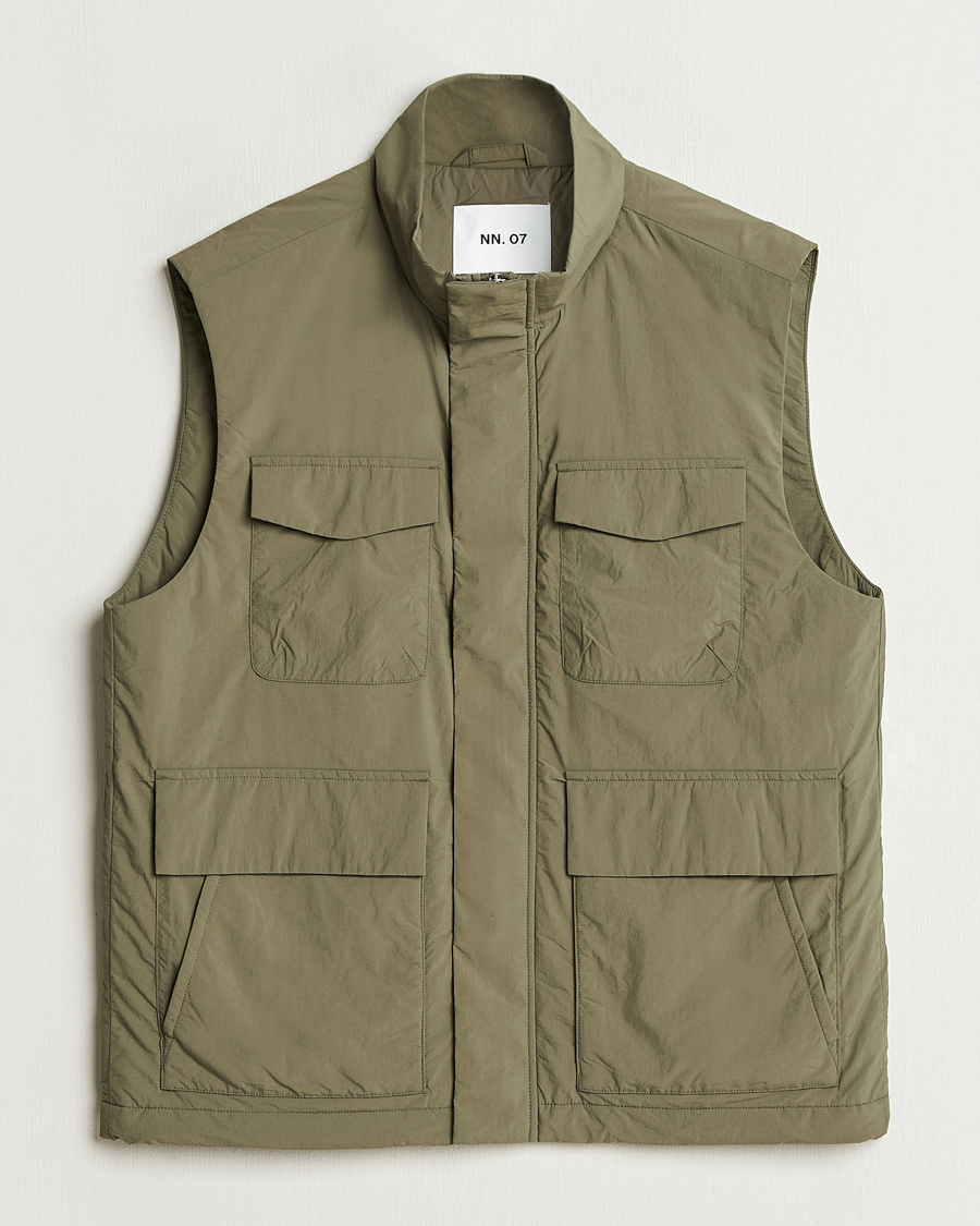 Heren | Jassen | NN07 | Perry Nylon Padded Vest Capers Green