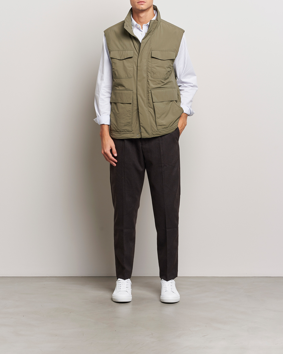Heren | Jassen | NN07 | Perry Nylon Padded Vest Capers Green