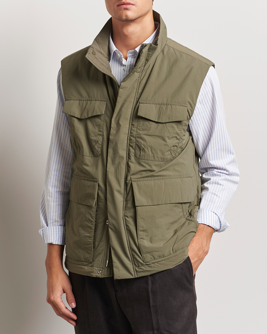 Heren | Jassen | NN07 | Perry Nylon Padded Vest Capers Green