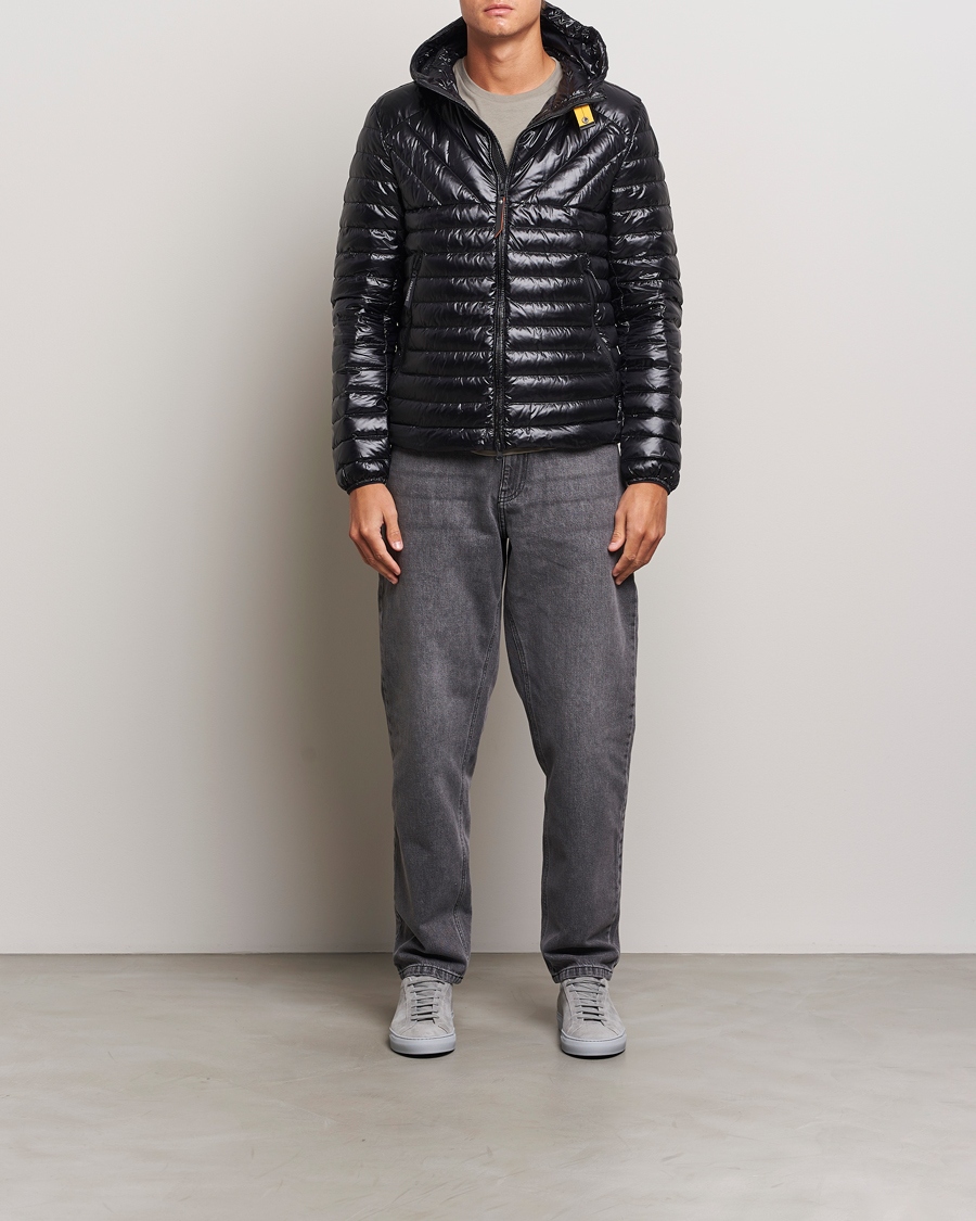 Heren | Jassen | Parajumpers | Miroku Techno Puffer Hodded Jacket Black