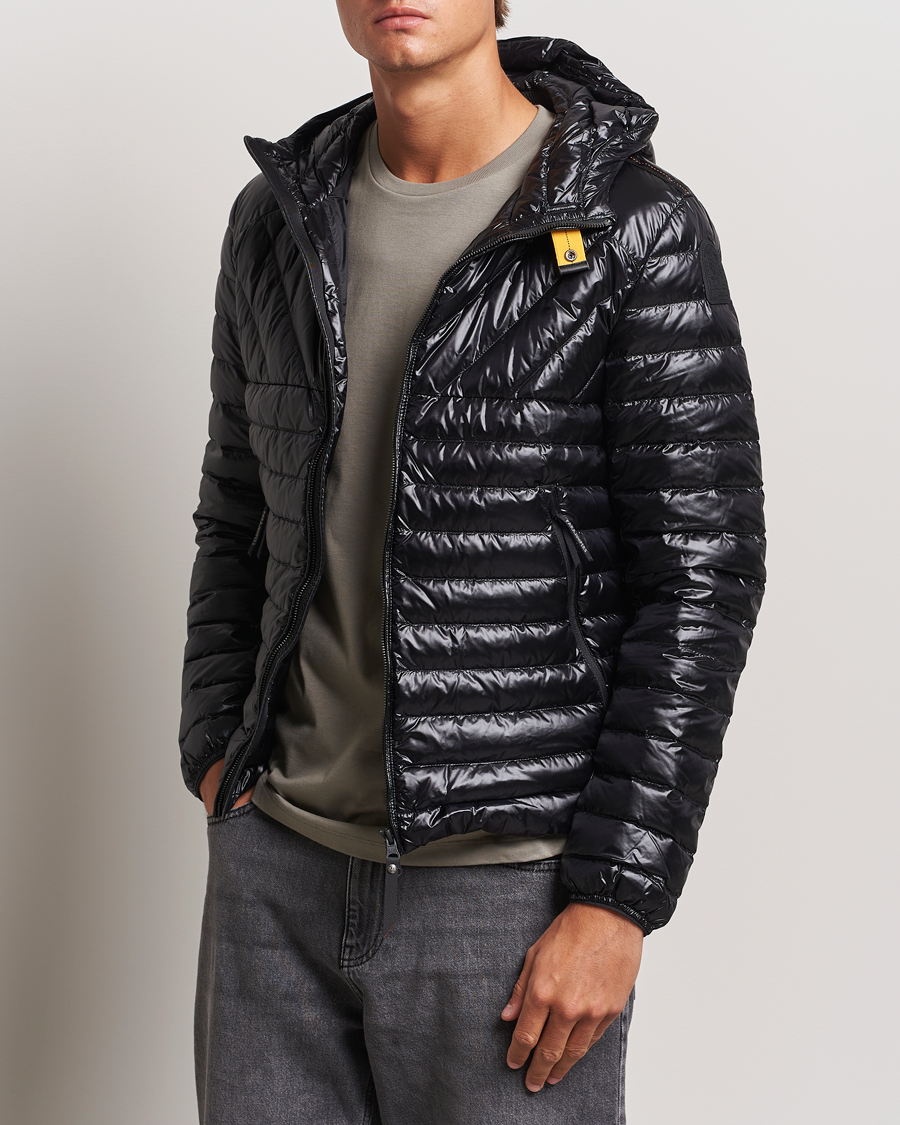 Heren | Jassen | Parajumpers | Miroku Techno Puffer Hodded Jacket Black