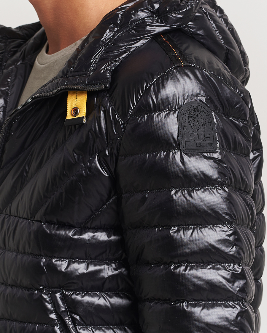 Heren | Jassen | Parajumpers | Miroku Techno Puffer Hodded Jacket Black