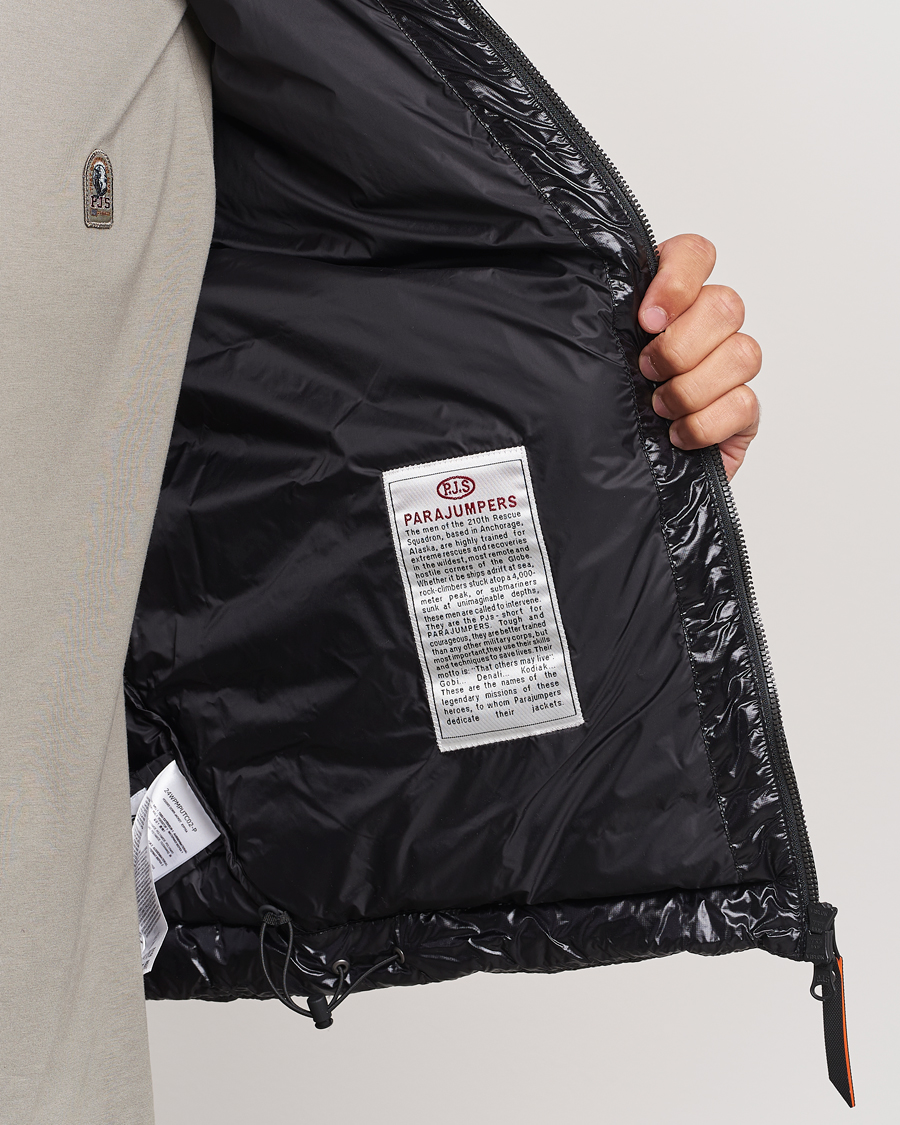 Heren | Jassen | Parajumpers | Miroku Techno Puffer Hodded Jacket Black