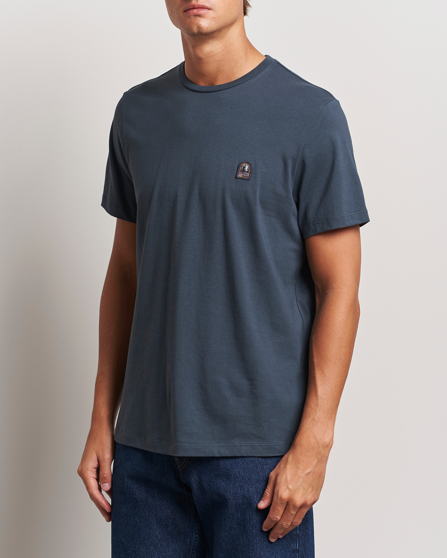 Heren | T-shirts | Parajumpers | Basic Patch T-Shirt Dark Avio