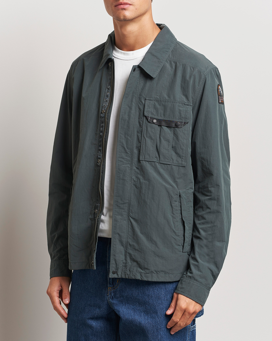Heren | Jassen | Parajumpers | Miura Peached Poplin Shirt Jacket Green Gables