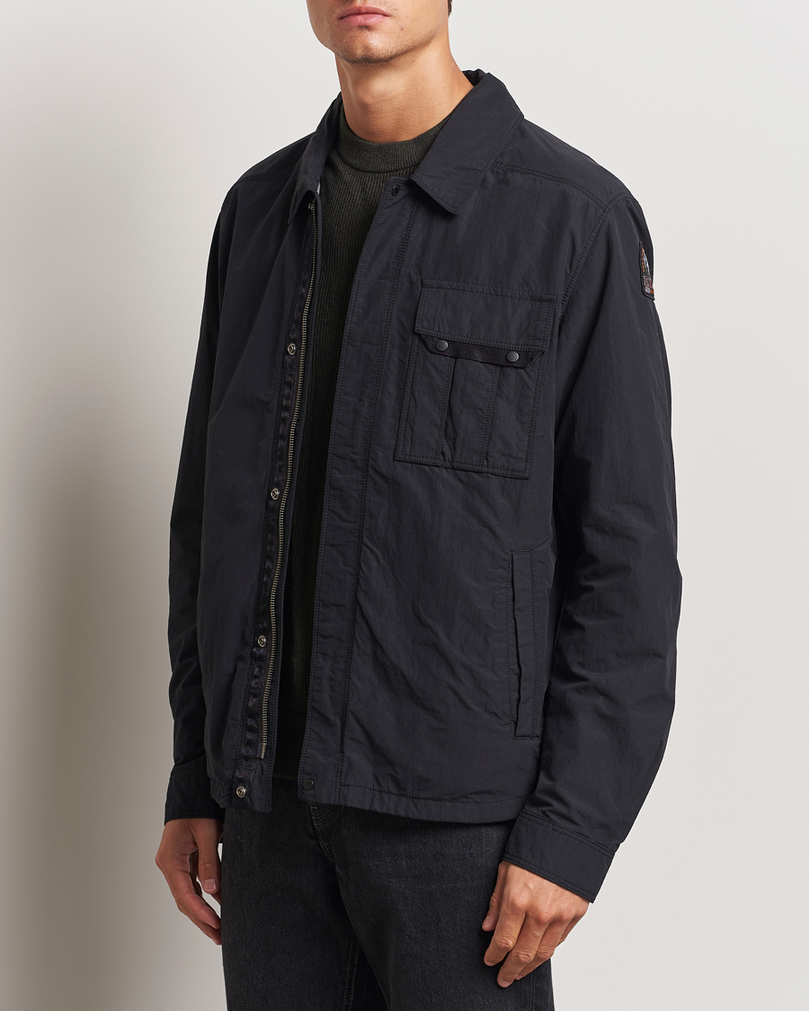 Heren | Jassen | Parajumpers | Miura Peached Poplin Shirt Jacket Black