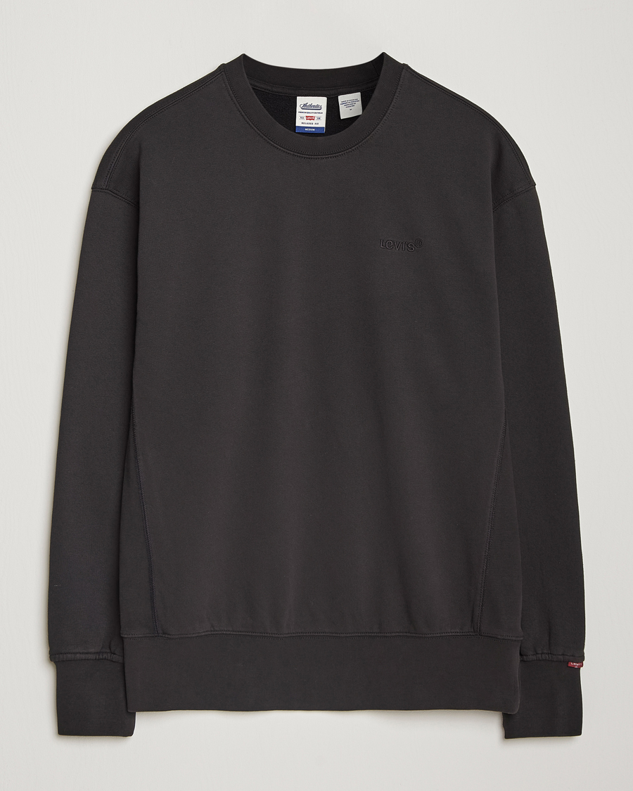 Heren | Truien | Levi's | Garment Dyed Authentic Crew Neck Sweatshirt Black