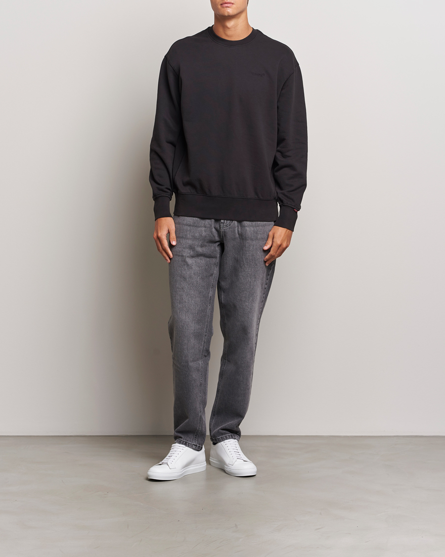 Heren | Truien | Levi's | Garment Dyed Authentic Crew Neck Sweatshirt Black