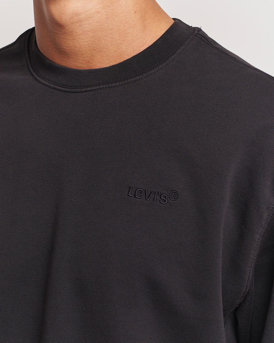 Heren | Truien | Levi's | Garment Dyed Authentic Crew Neck Sweatshirt Black