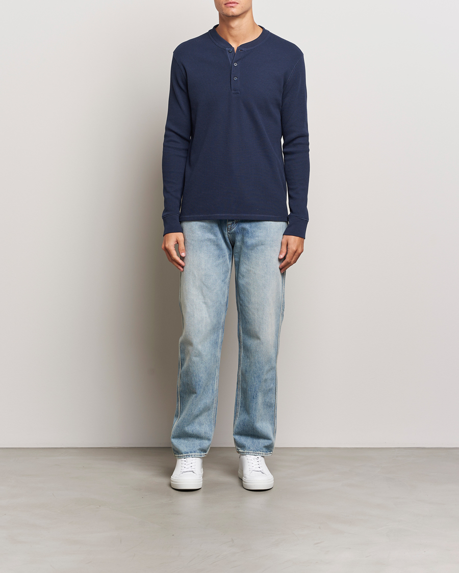 Heren | Truien | Levi's | Thermal Henley Navy Blazer