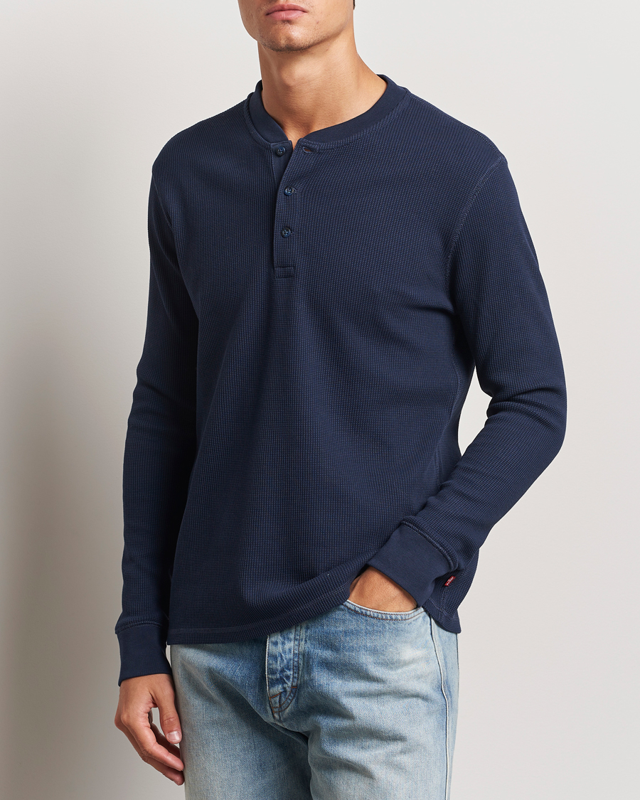 Heren | Truien | Levi's | Thermal Henley Navy Blazer