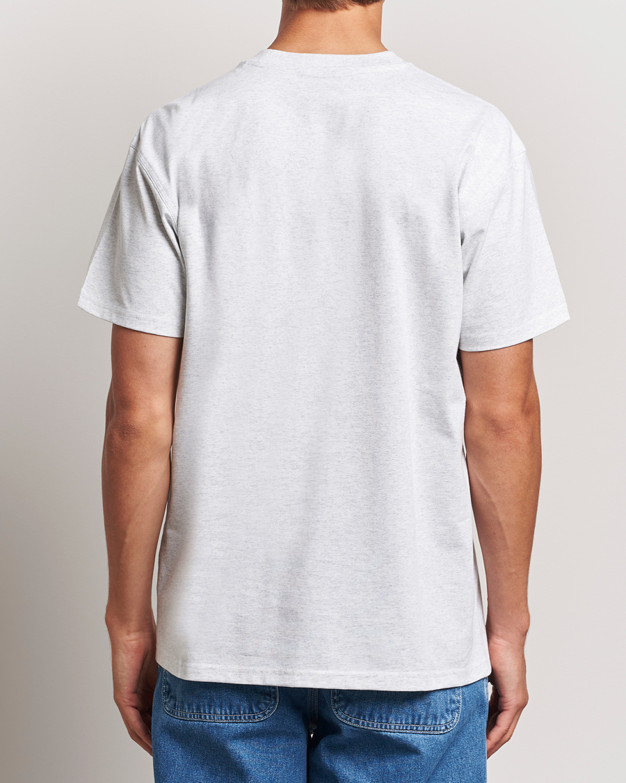 Heren | T-shirts | Carhartt WIP | American Script Short Sleeve T-Shirt Ash Heather