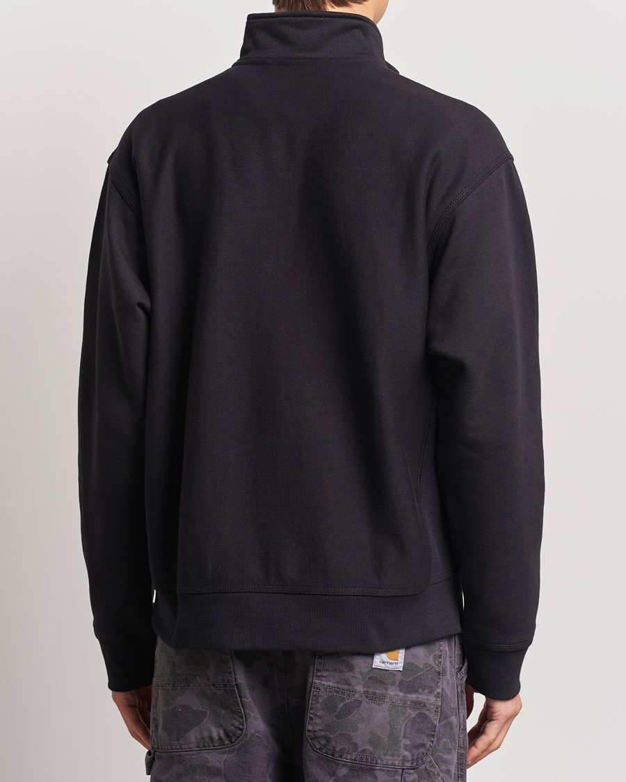Heren | Truien | Carhartt WIP | American Script Half Zip Sweatshirt Black