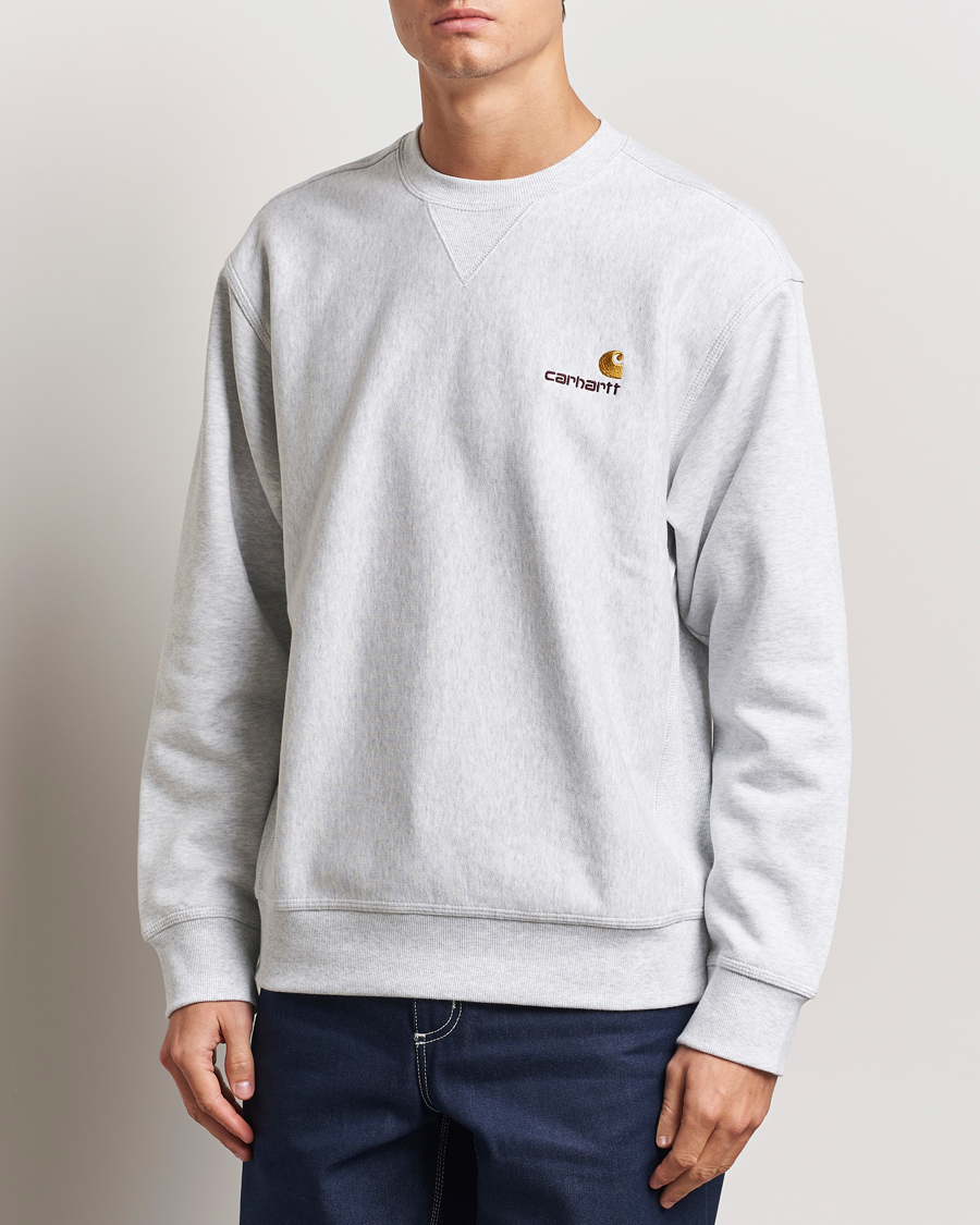Heren | Truien | Carhartt WIP | American Script Sweatshirt Ash Heather