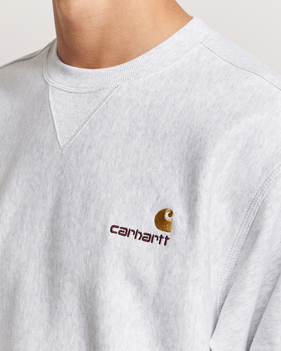 Heren | Truien | Carhartt WIP | American Script Sweatshirt Ash Heather