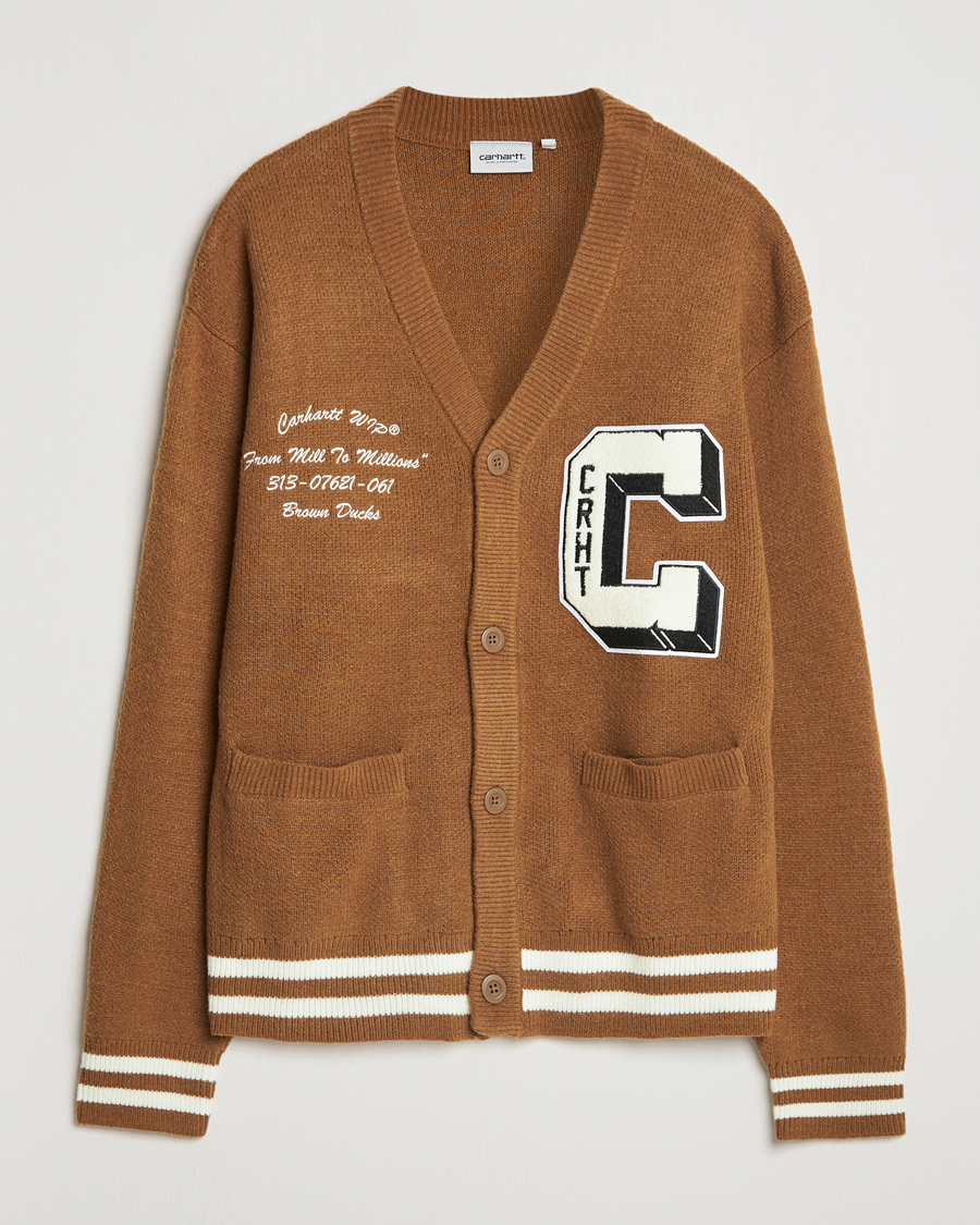 Heren | Truien | Carhartt WIP | Brown Ducks Cardigan Hamilton Brown