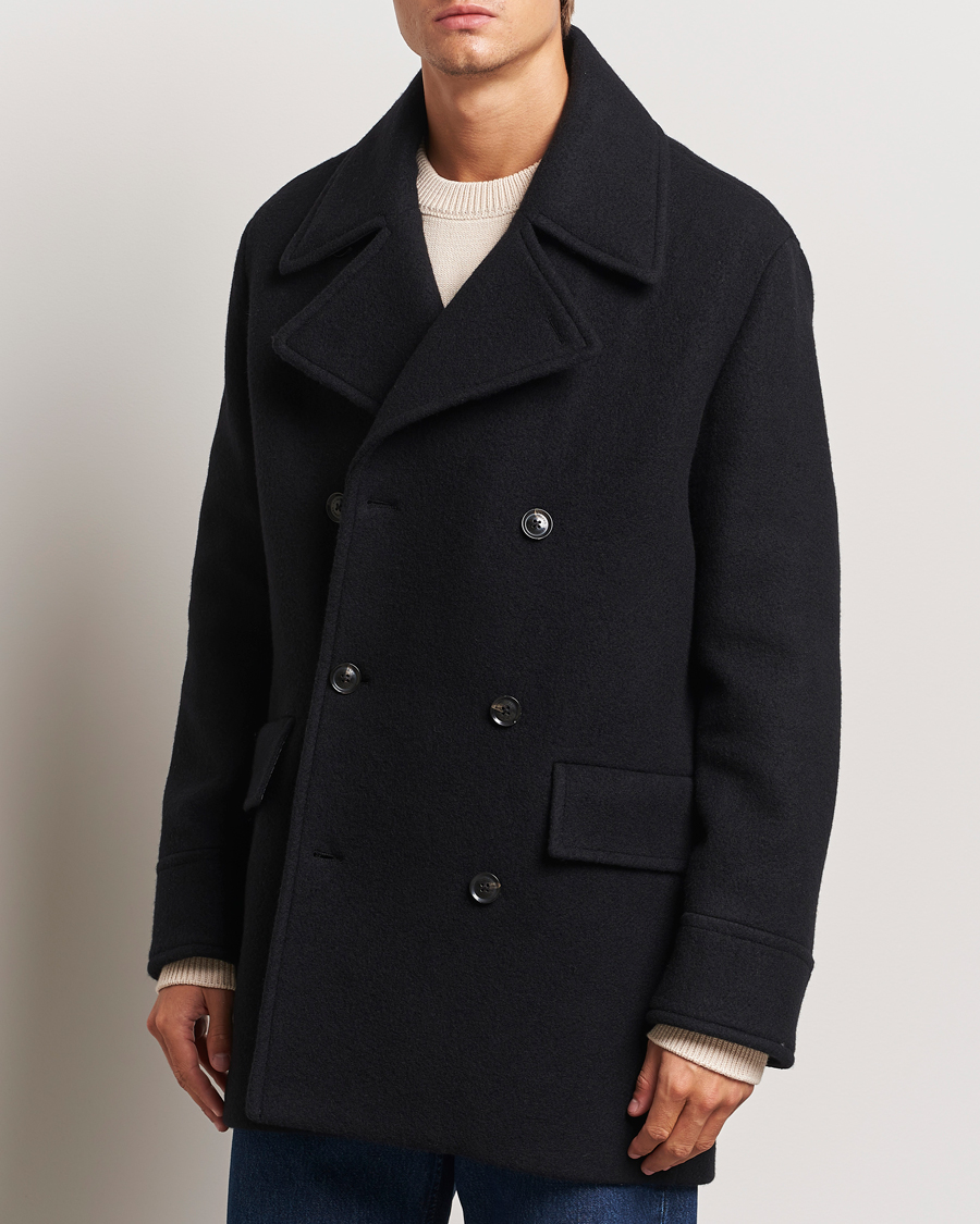 Heren | Jassen | J.Lindeberg | Arno Double Breasted Coat Black