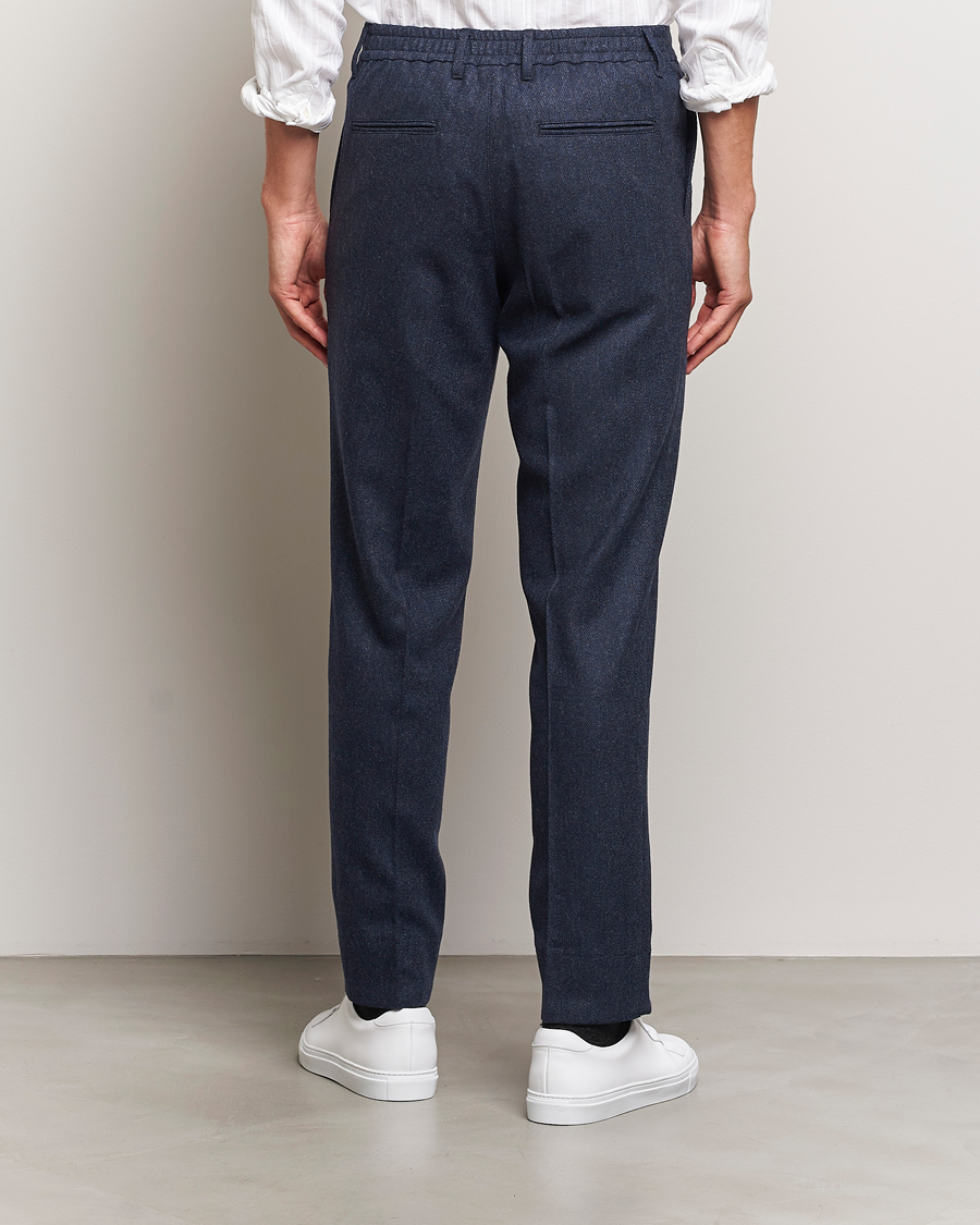 Heren | Broeken | J.Lindeberg | Soren Twill Cash Flannel Pants Navy