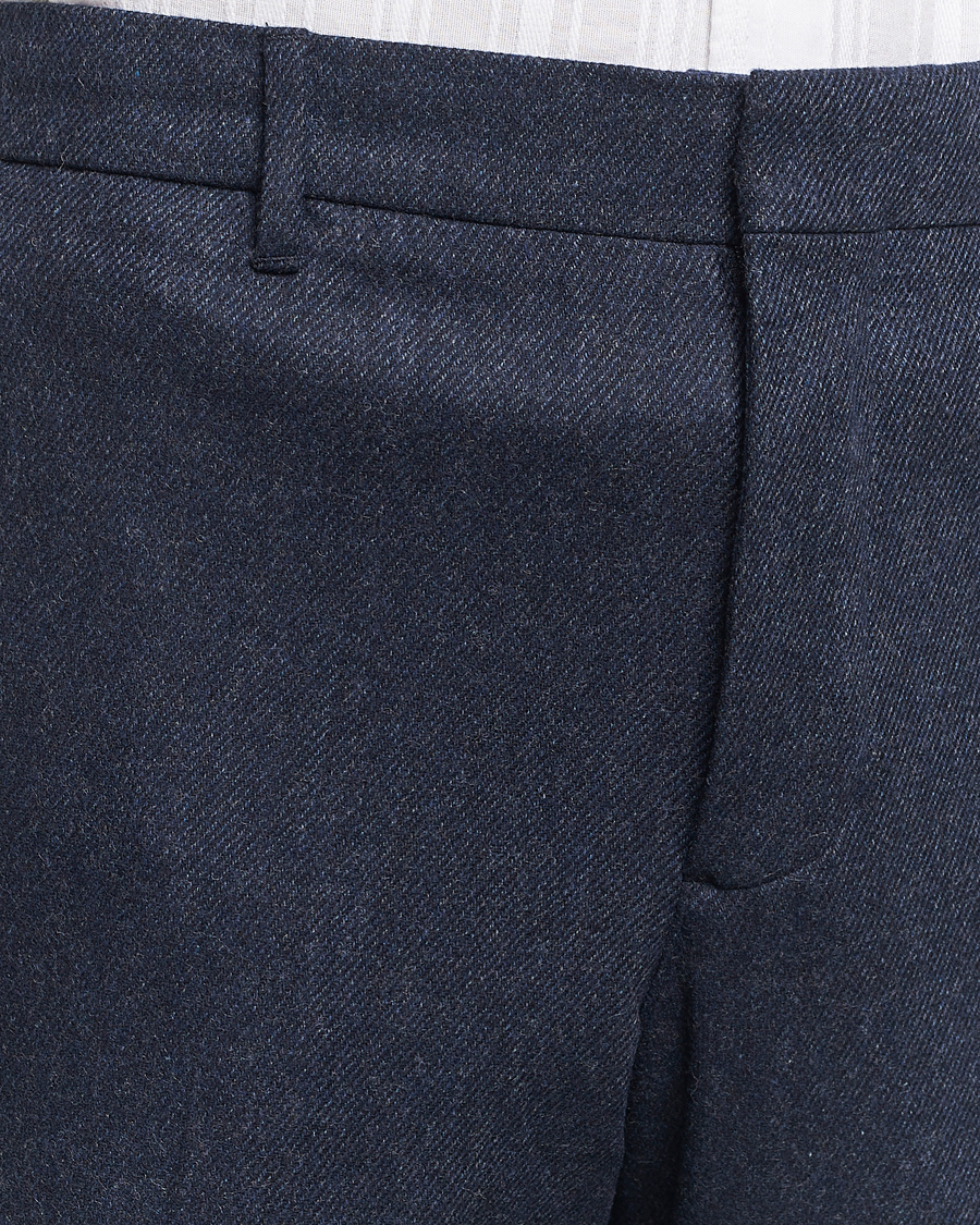 Heren | Broeken | J.Lindeberg | Soren Twill Cash Flannel Pants Navy