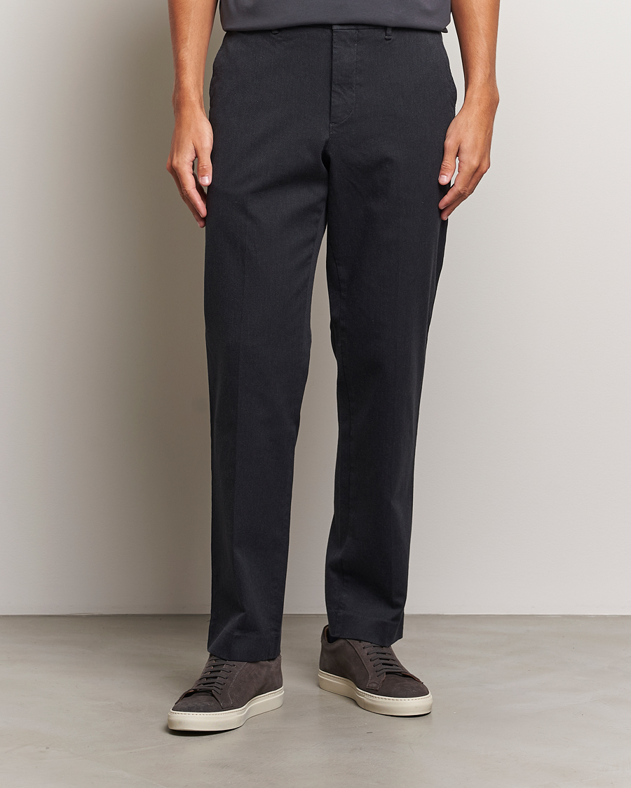 Heren | Broeken | J.Lindeberg | Lois Flannel Twill Pants Dark Grey