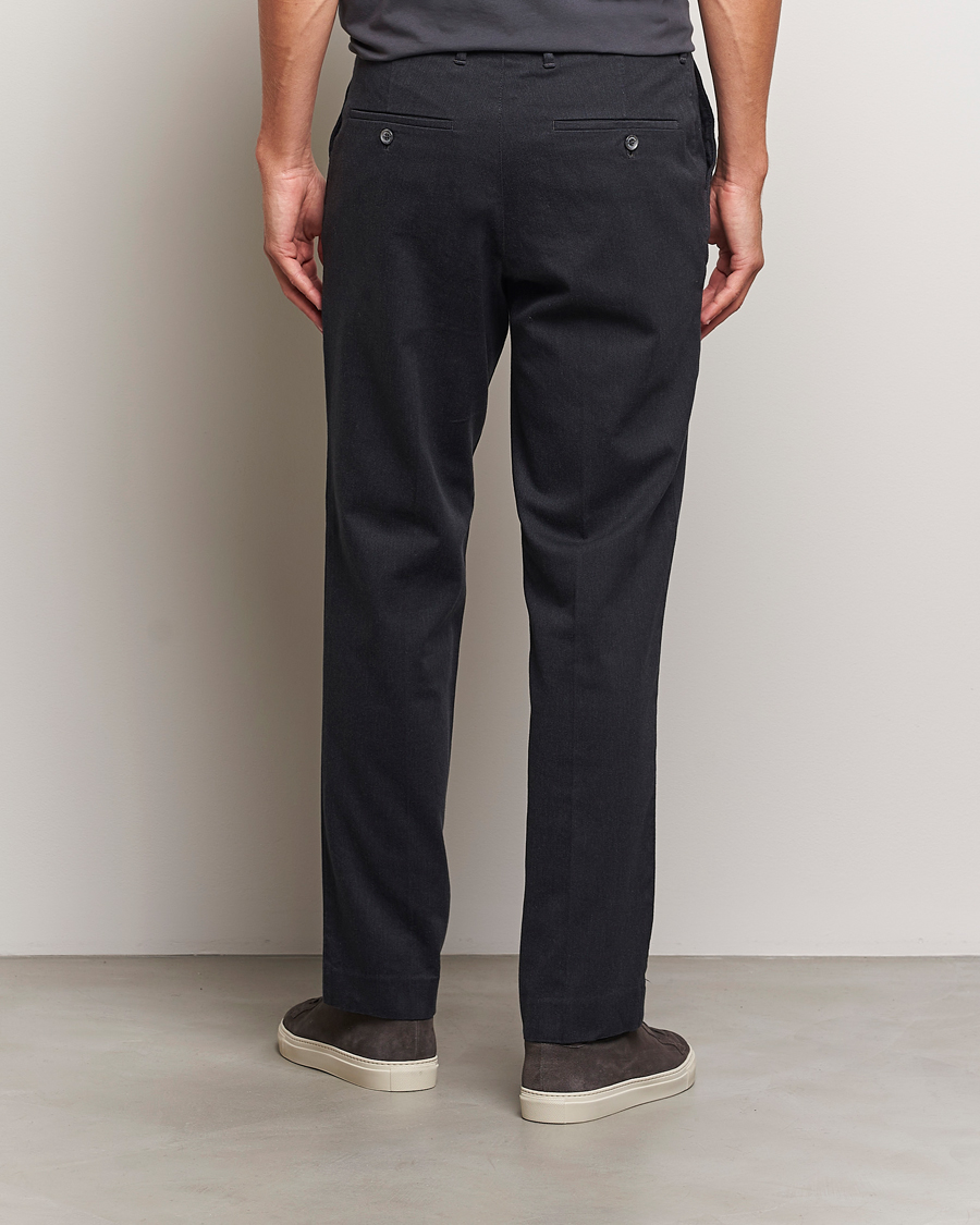 Heren | Broeken | J.Lindeberg | Lois Flannel Twill Pants Dark Grey