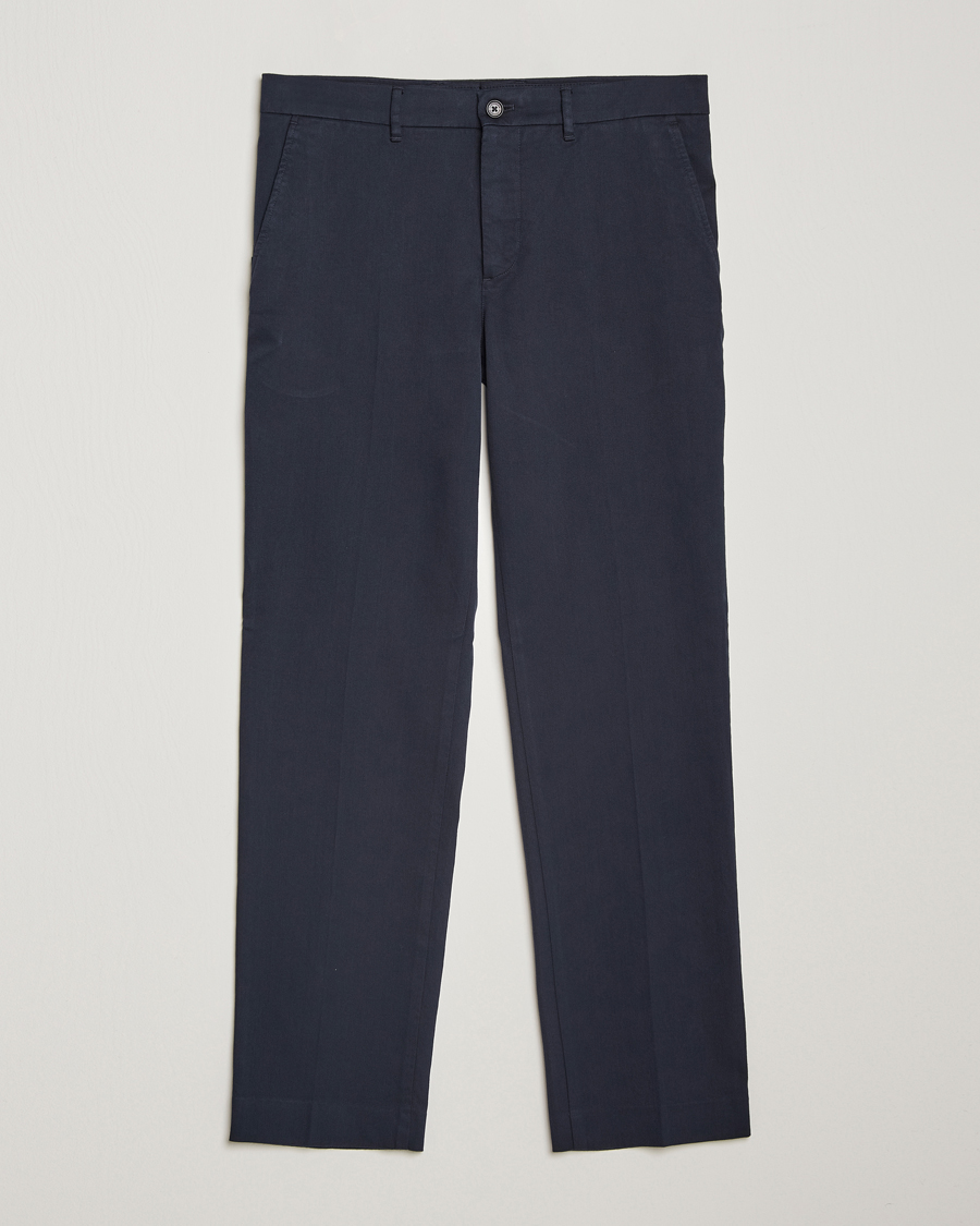 Heren | Broeken | J.Lindeberg | Lois Flannel Twill Pants Navy