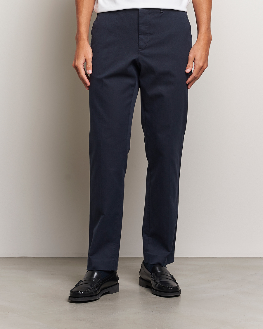 Heren | Broeken | J.Lindeberg | Lois Flannel Twill Pants Navy