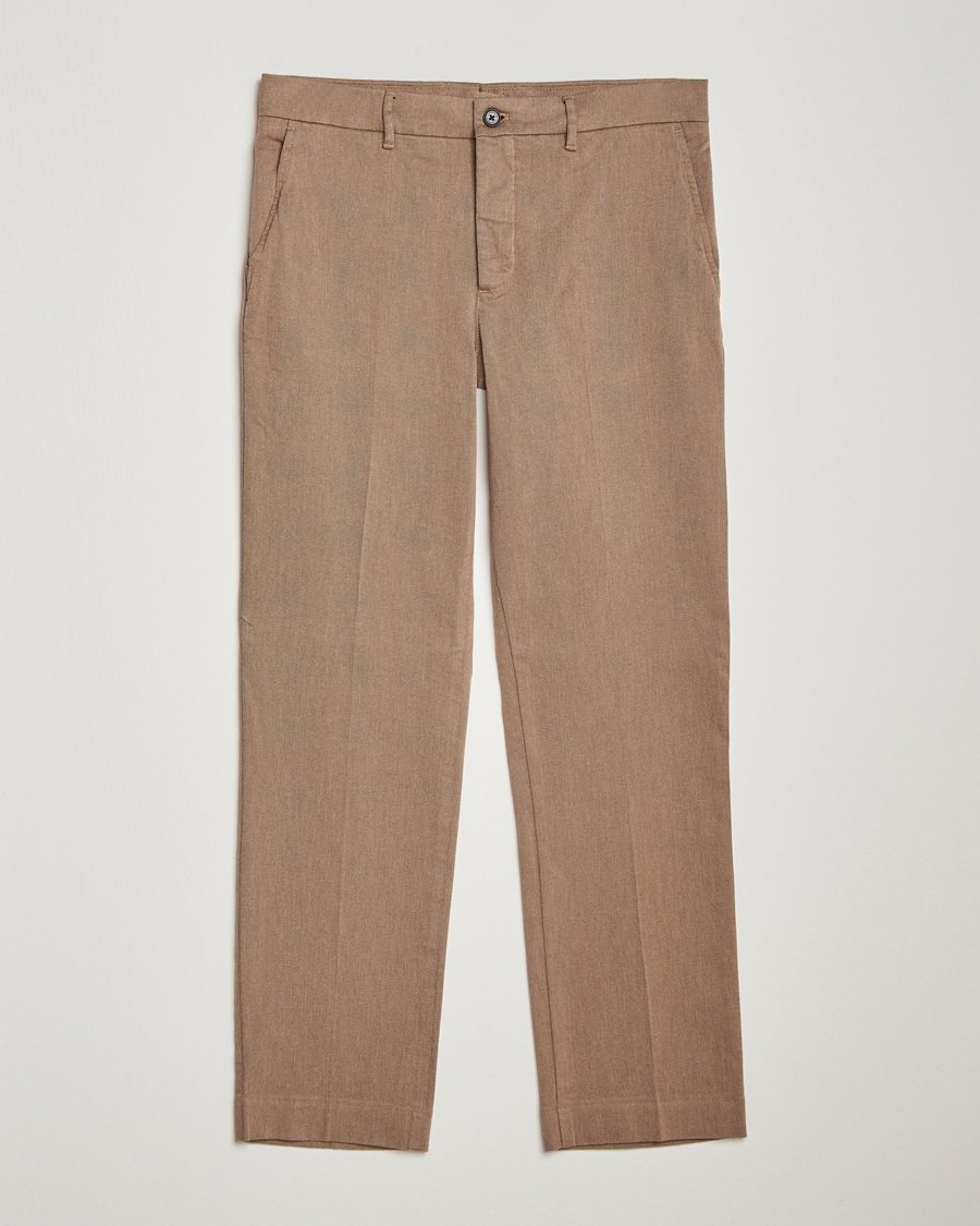 Heren | Broeken | J.Lindeberg | Lois Flannel Twill Pants Tiger Brown