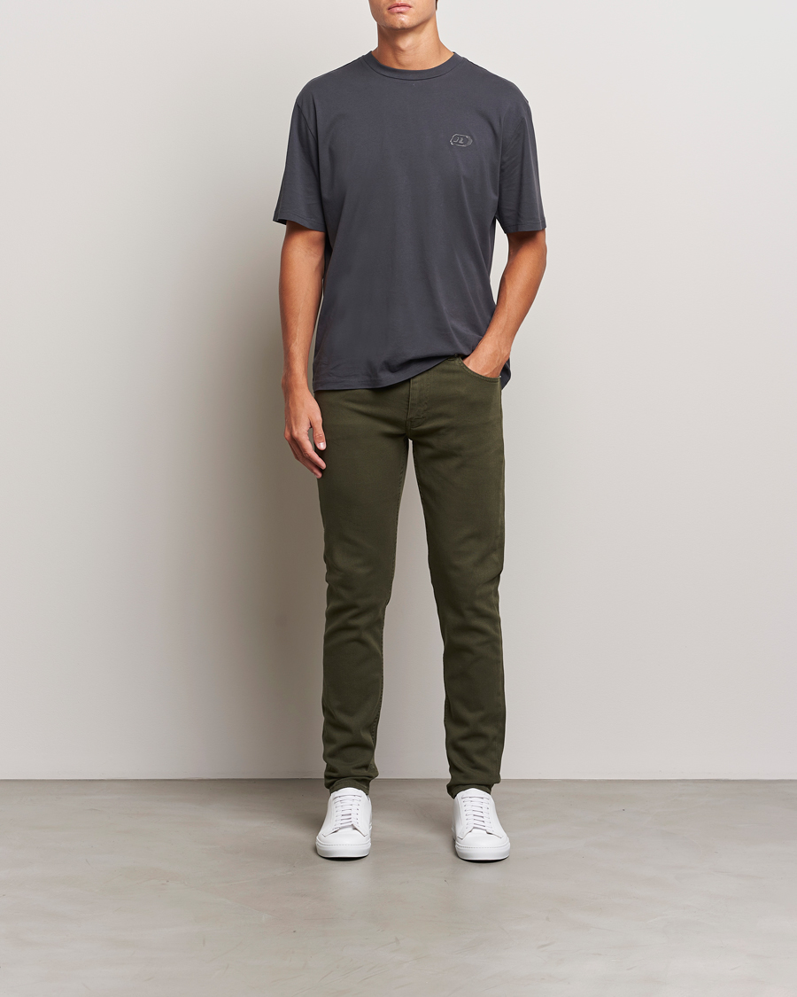 Heren | Broeken | J.Lindeberg | Jay Solid Twill Stretch Jeans Forest Green
