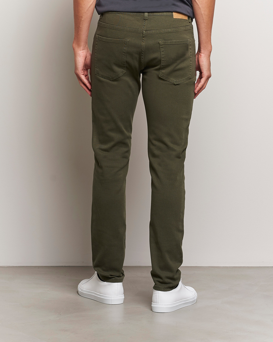 Heren | Broeken | J.Lindeberg | Jay Solid Twill Stretch Jeans Forest Green