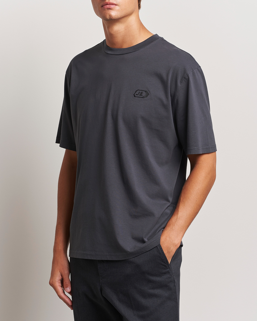 Heren | T-shirts | J.Lindeberg | Hale Logo T-Shirt Washed Black
