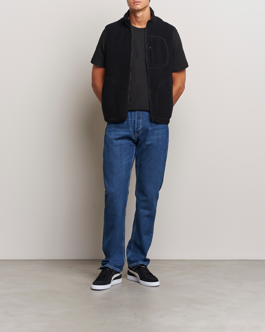 Heren | J.Lindeberg Duncan Wool Fleece Vest Black | J.Lindeberg | Duncan Wool Fleece Vest Black