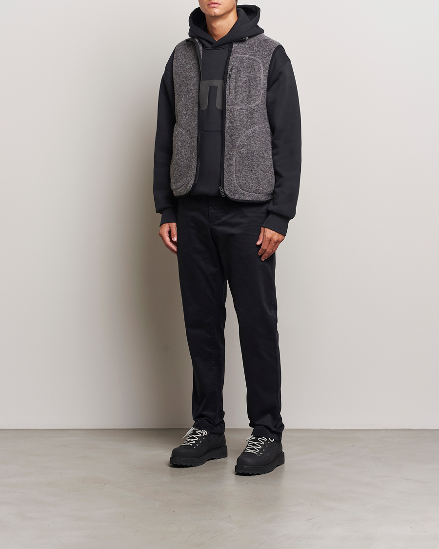 Heren | Gilets | J.Lindeberg | Duncan Wool Fleece Vest Light Grey Melange