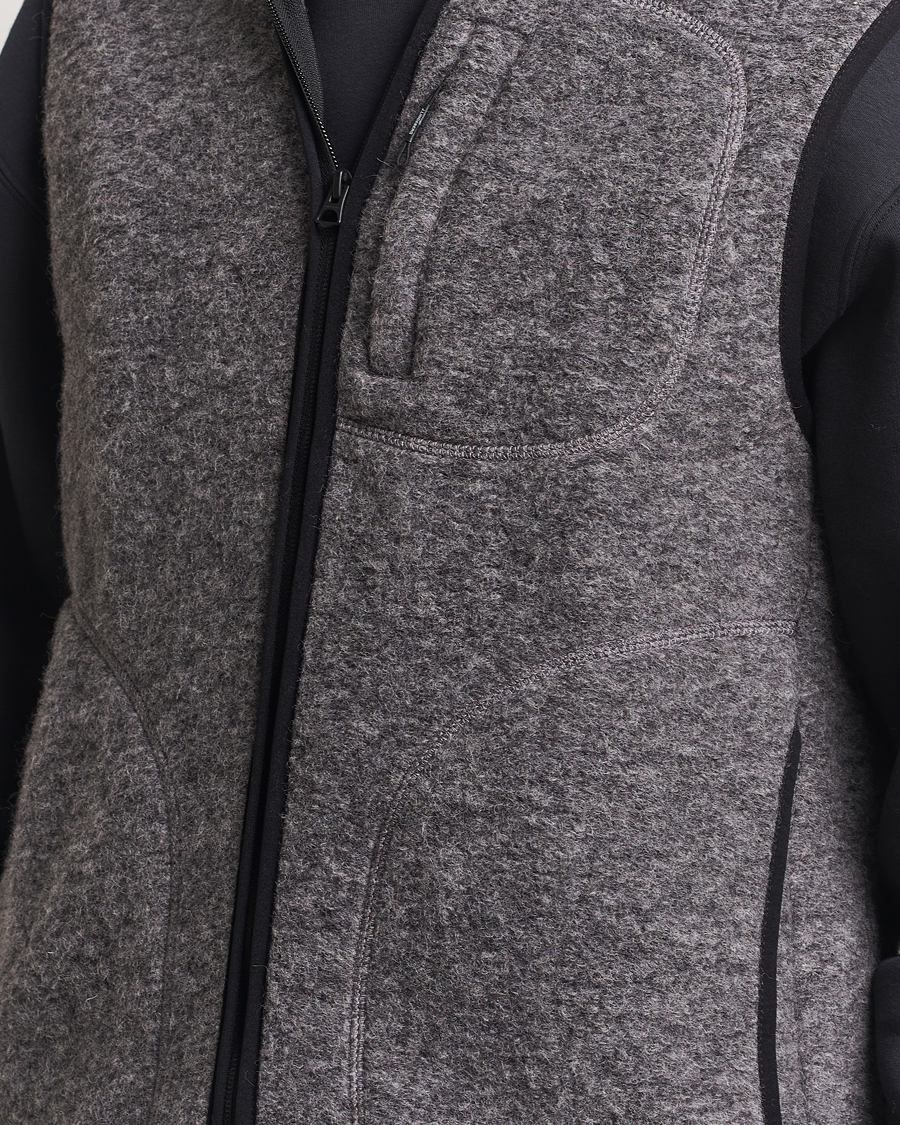 Heren | Gilets | J.Lindeberg | Duncan Wool Fleece Vest Light Grey Melange
