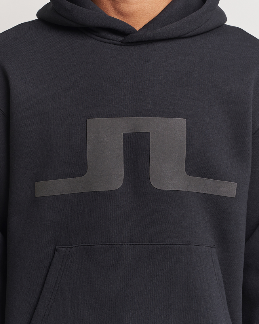 Heren | Truien | J.Lindeberg | Karson Graphic Hoodie Black