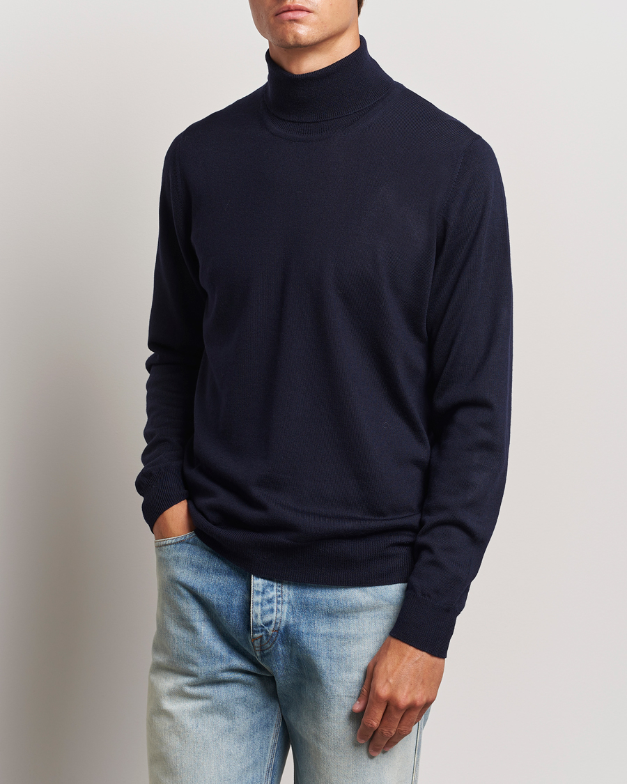 Heren | Truien | J.Lindeberg | Kaden Merino Turtleneck Navy