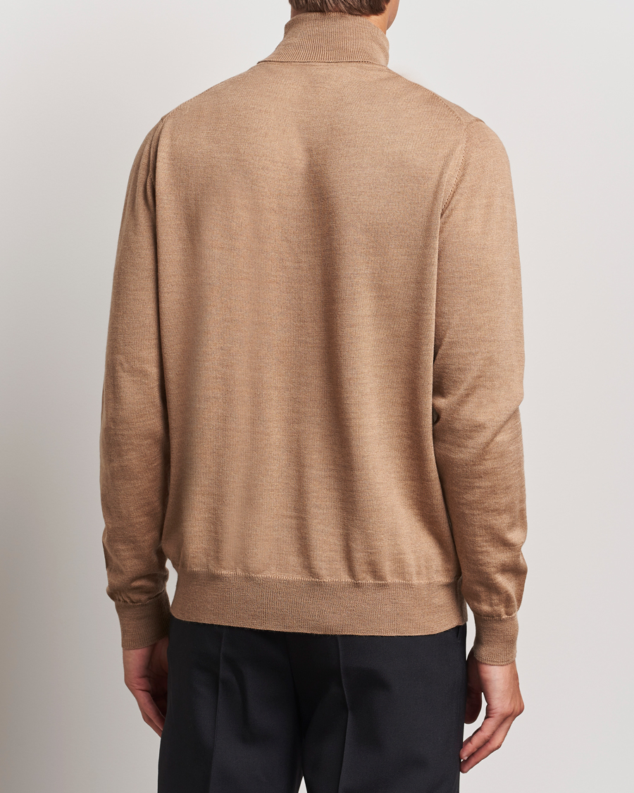 Heren | Truien | J.Lindeberg | Kaden Merino Turtleneck Tiger Brown