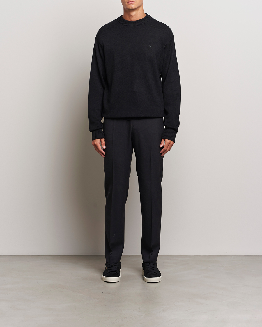 Heren | Truien | J.Lindeberg | Kino Merino Crew Neck Black