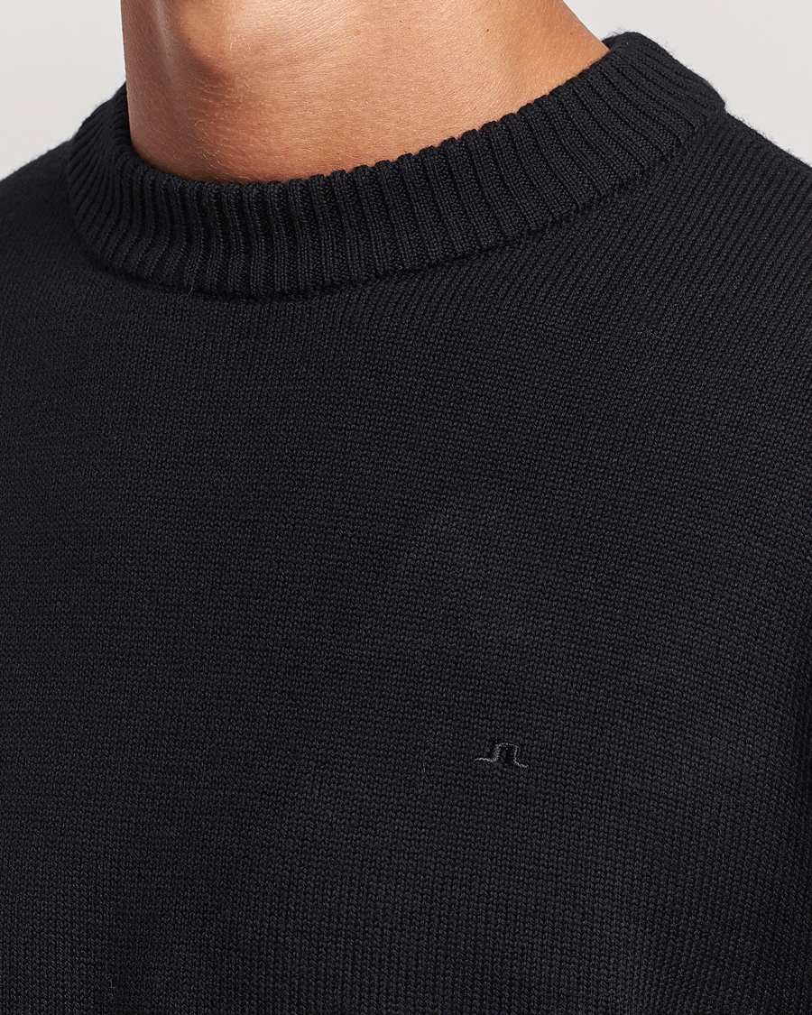 Heren | Truien | J.Lindeberg | Kino Merino Crew Neck Black