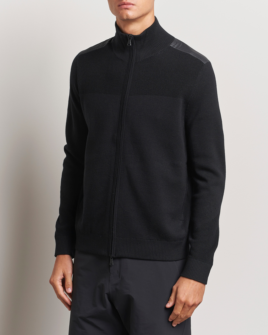Heren | Truien | J.Lindeberg | Marty Hybrid Jacket Black