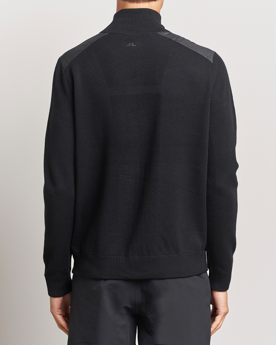 Heren | Truien | J.Lindeberg | Marty Hybrid Jacket Black