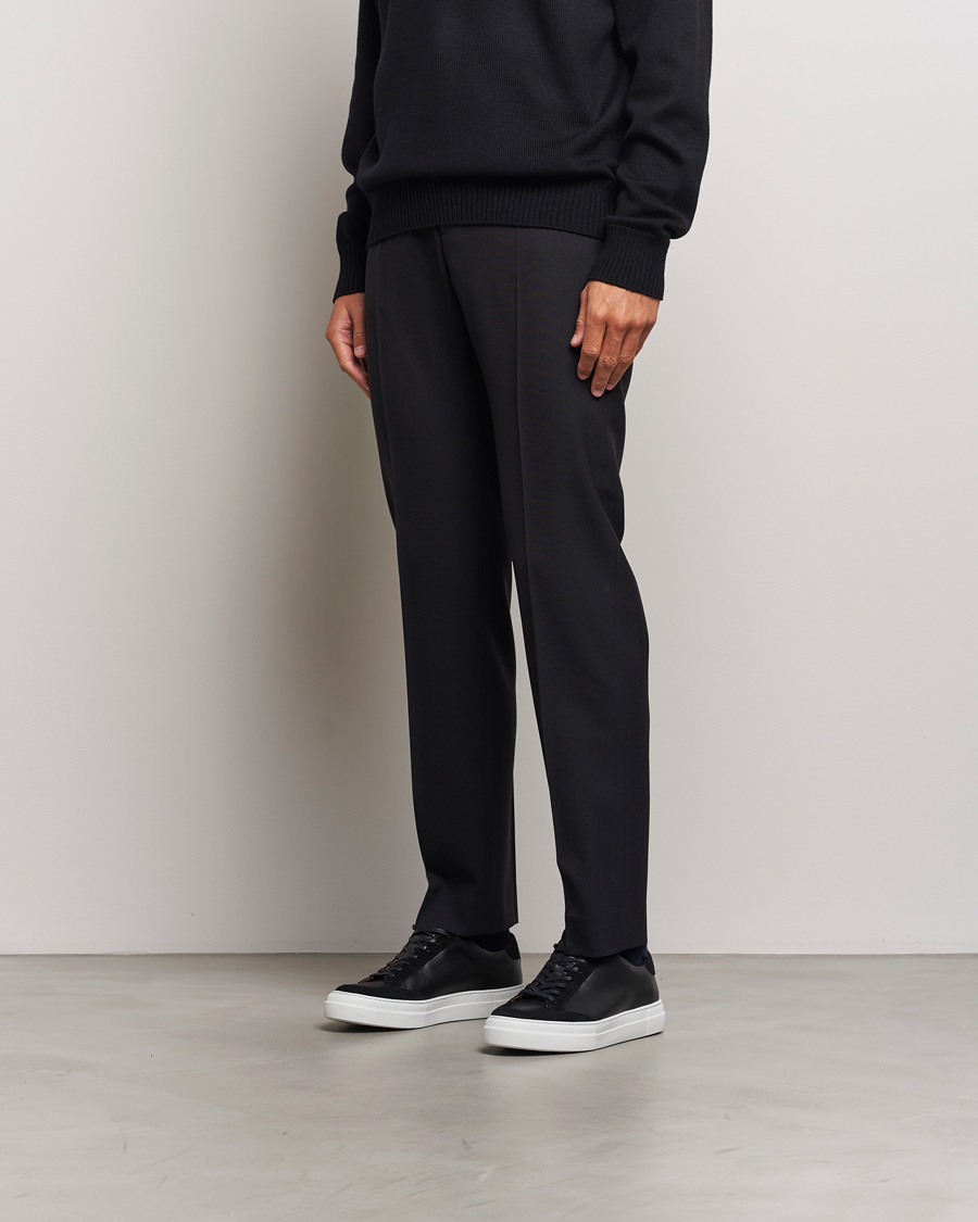 Heren | J.Lindeberg Art Signature Leather Sneaker Black | J.Lindeberg | Art Signature Leather Sneaker Black