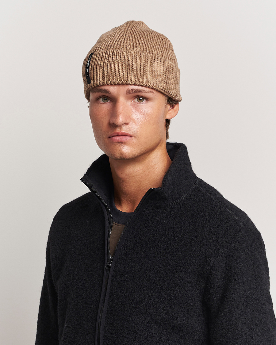 Heren | J.Lindeberg Juan Merino Beanie Tiger Brown | J.Lindeberg | Juan Merino Beanie Tiger Brown
