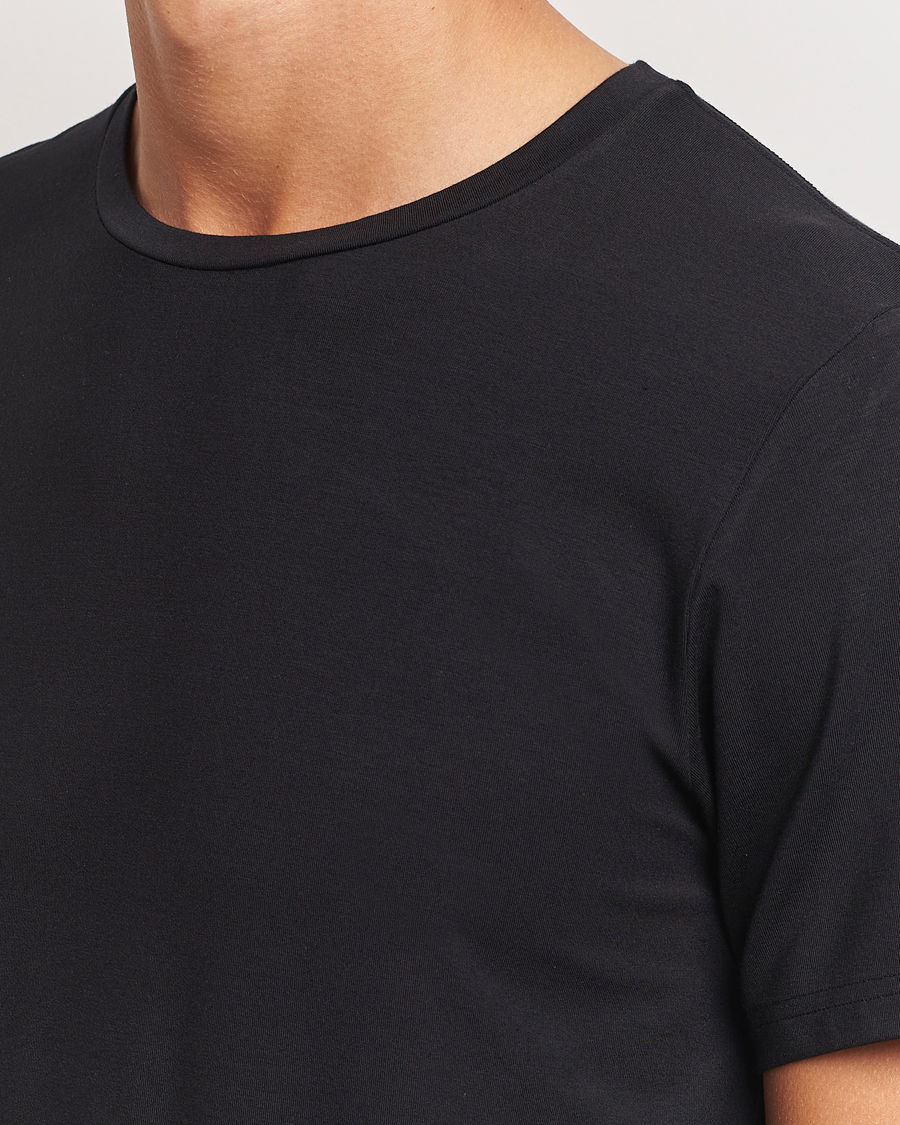 Heren | T-shirts | Bread & Boxers | Tencel Crew Neck T-Shirt Black