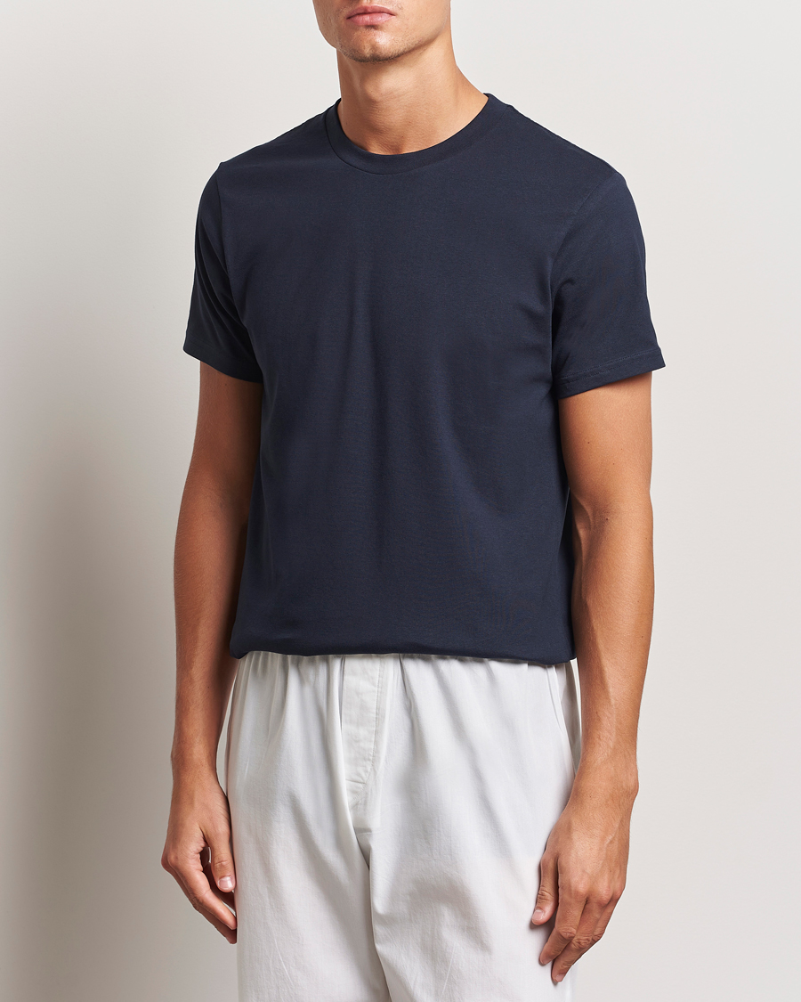 Heren | T-shirts | Bread & Boxers | Crew Neck Regular T-Shirt Dark Navy