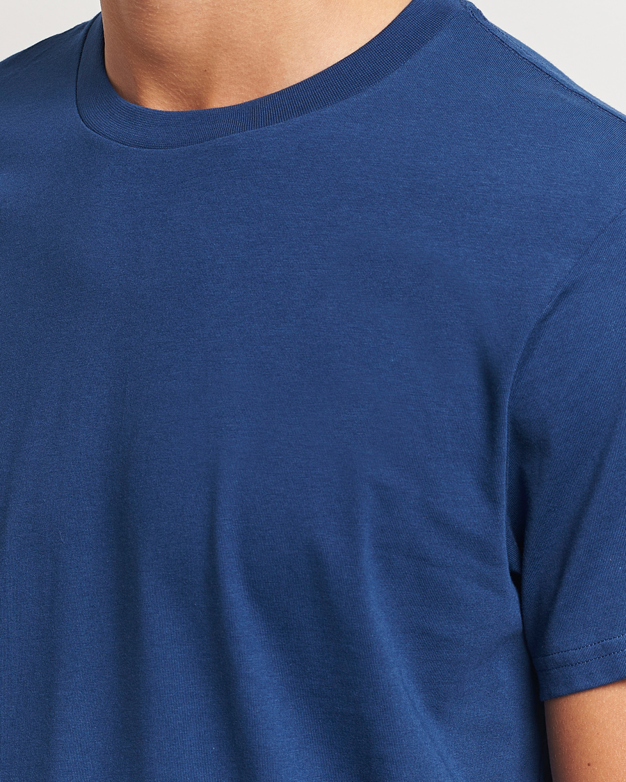 Heren | T-shirts | Bread & Boxers | Heavy Cotton Crew Neck T-Shirt Ink Blue