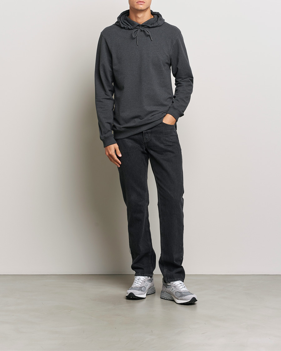 Heren | Truien | Bread & Boxers | Loungewear Hoodie Dark Grey Melange