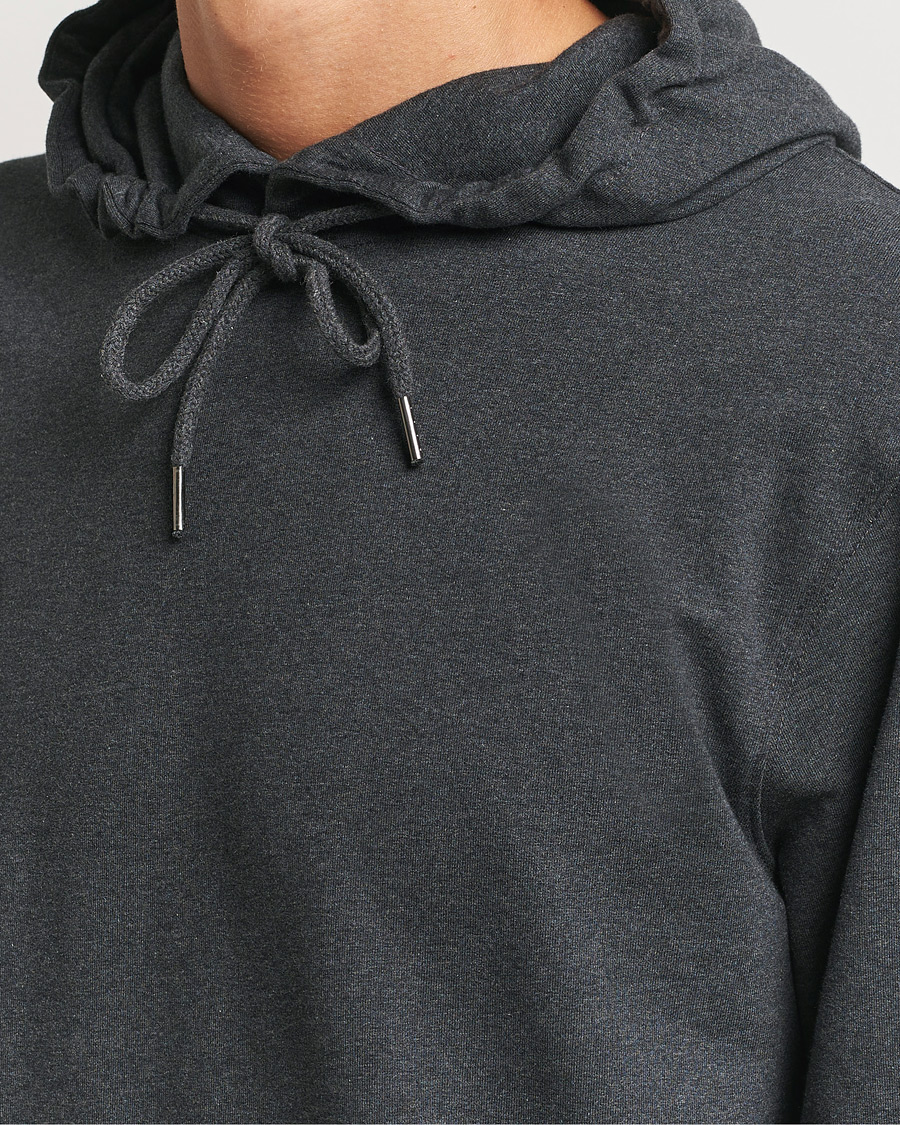 Heren | Truien | Bread & Boxers | Loungewear Hoodie Dark Grey Melange