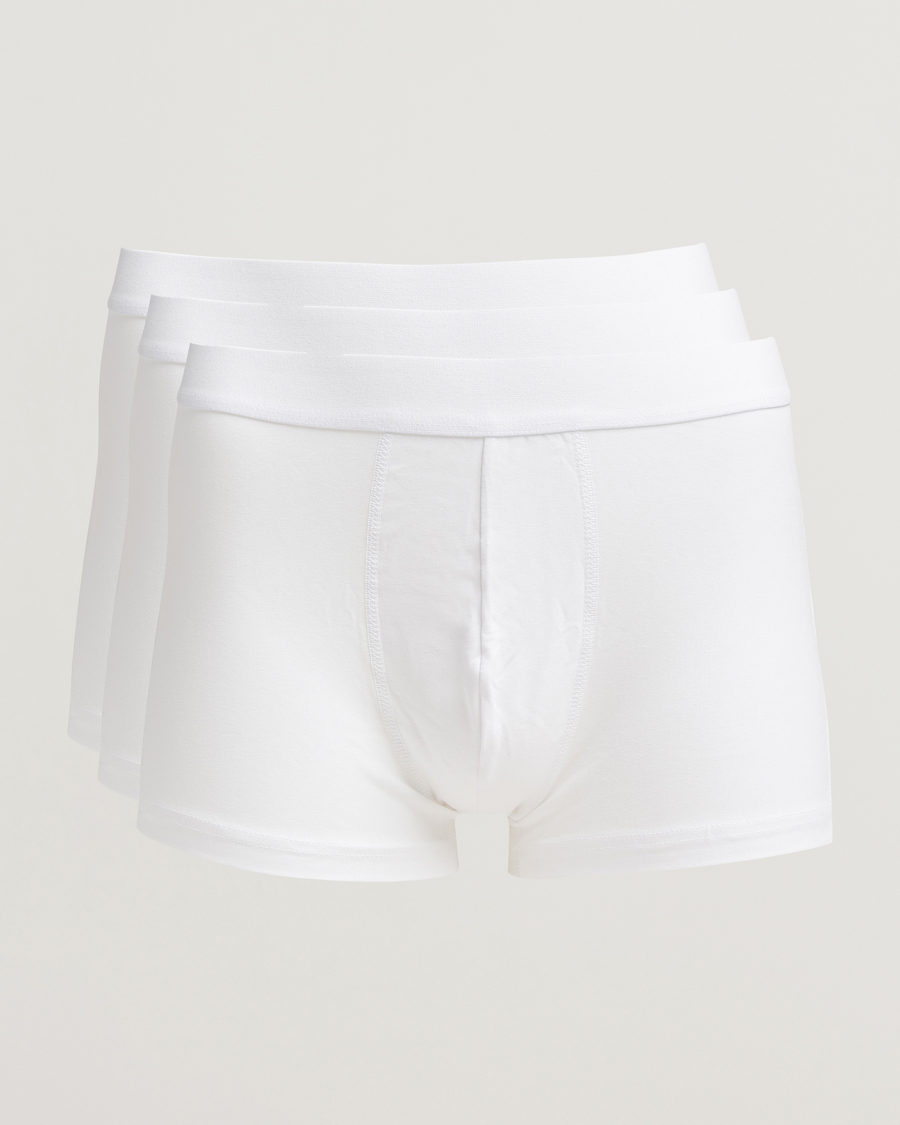 Heren | Ondergoed | Bread & Boxers | 3-Pack Trunk White