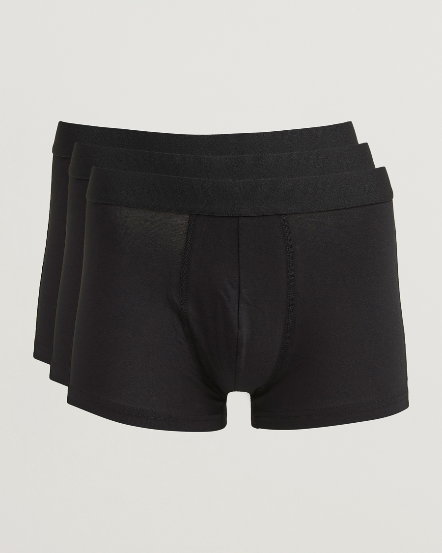 Heren | Ondergoed | Bread & Boxers | 3-Pack Trunk Black